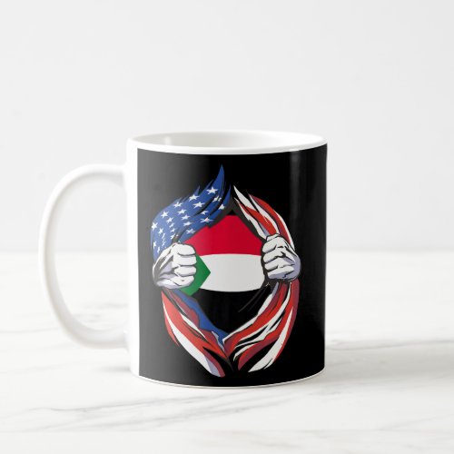 Sudan Flag American Proud Of My Sudanese Heritage  Coffee Mug