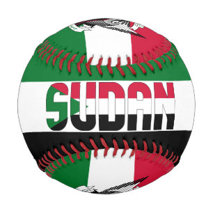 Sudan Flag and Coat of Arms Patriotic Baseball