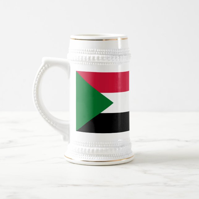 Sudan Flag Beer Stein (Left)