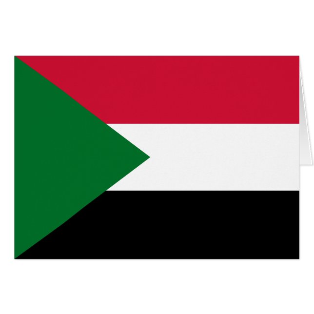 Sudan Flag Cards (Front Horizontal)