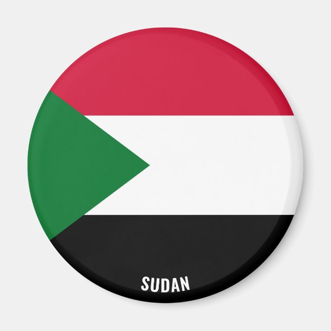 Sudan Flag Charming Patriotic Magnet (Front)