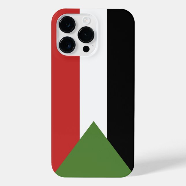 Sudan flag iPhone case (Back)