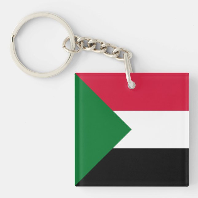 Sudan Flag Keychain (Front)