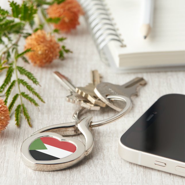 Sudan flag keychain (Side)