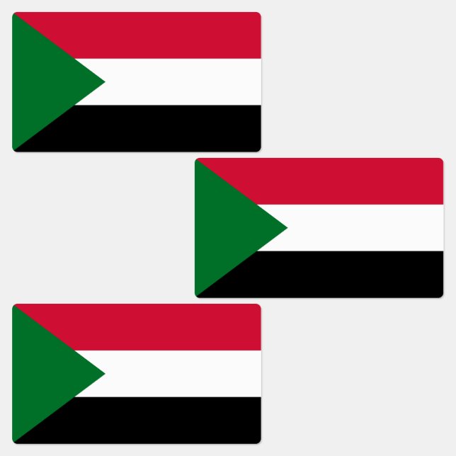 Sudan Flag Labels (Group)