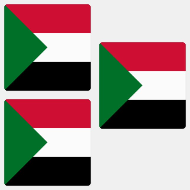 Sudan Flag Labels (Group)