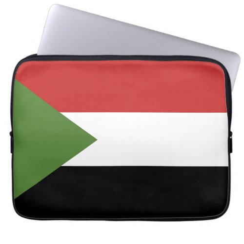 Sudan flag laptop sleeve