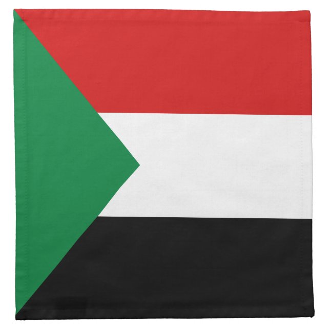 Sudan Flag Napkin (Front)