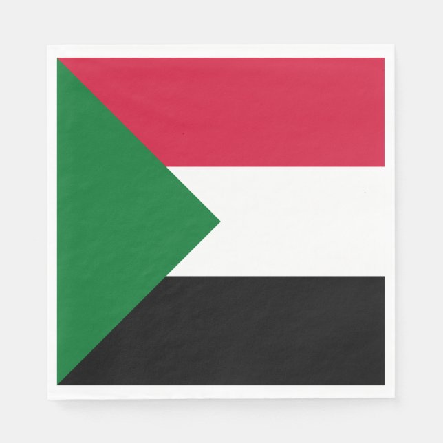 Sudan Flag Napkins (Front)