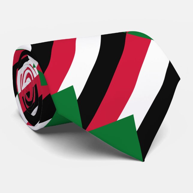 Sudan Flag Neck Tie (Rolled)