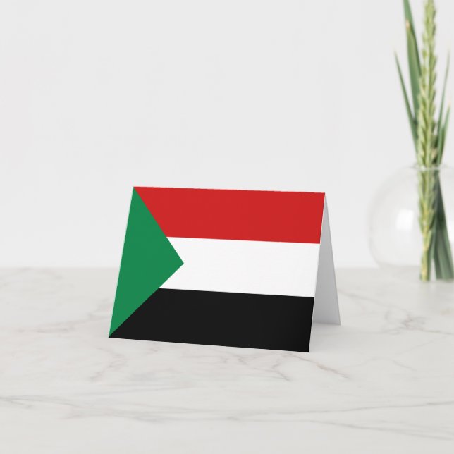 Sudan Flag Notecard (Front)