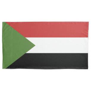Sudan flag pillow case