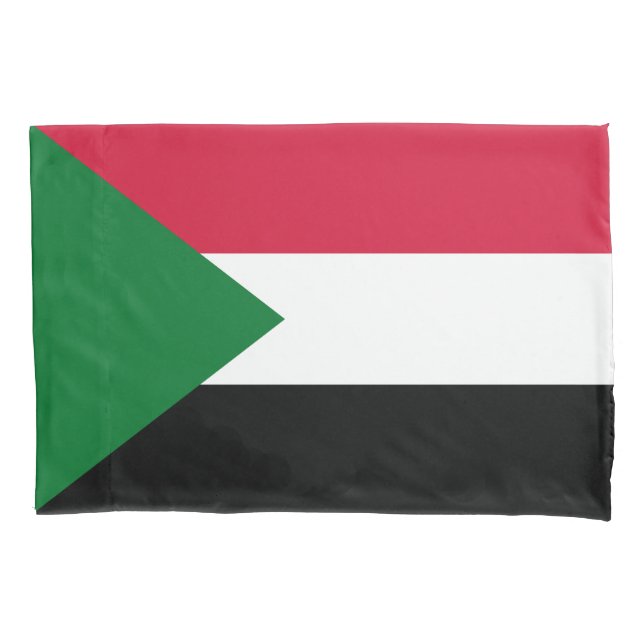 Sudan Flag Pillow Case (Front)