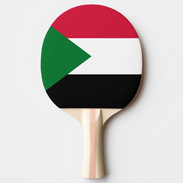 Sudan Flag Ping-Pong Paddle (Front)