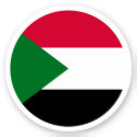 Sudan Flag Round Sticker