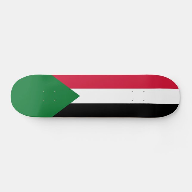 Sudan Flag Skateboard (Horz)