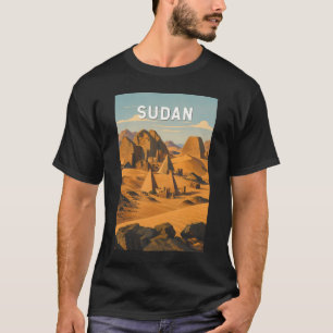 Sudan Illustration Travel Art Vintage T-Shirt