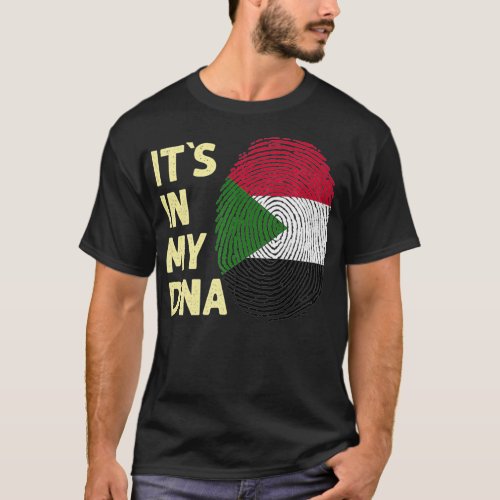 Sudan In My DNA Sudanese Flag Team Sudan americana T_Shirt