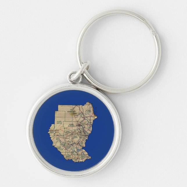 Sudan Map Keychain (Front)
