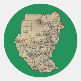Sudan Map Sticker