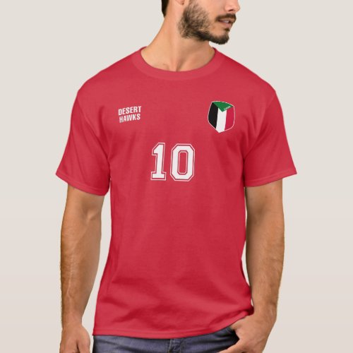Sudan National Football Team Soccer Retro Jersey T_Shirt