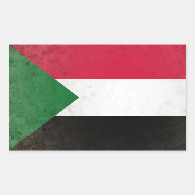 Sudan Rectangular Sticker (Front)