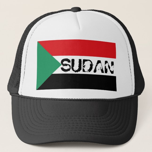 Sudan sudanese flag souvenir hat (Front)