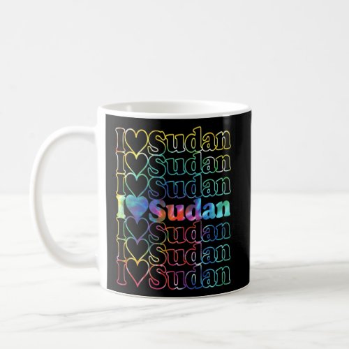 Sudan Tie Dye Cool Vintage Inspired  Coffee Mug