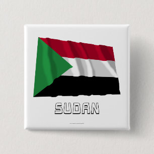 Sudan Waving Flag with Name Button