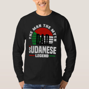 Sudanese Sudan Sudanese Flag Fathers Day T-Shirt