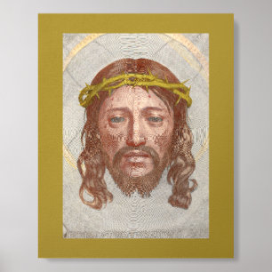 Sudarium of Saint Veronica by Claude Mellan 1649 Foam Core Photo Tile