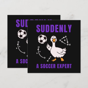 Suddenly a soccer expert