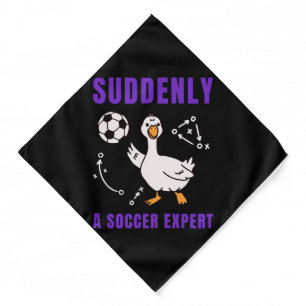 Suddenly a soccer expert bandana