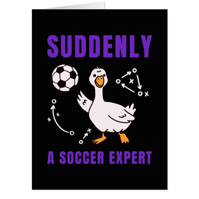 Suddenly a soccer expert card (Front)