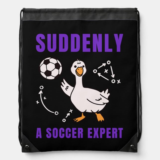 Suddenly a soccer expert drawstring bag (Front)