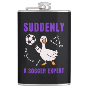 Suddenly a soccer expert flask