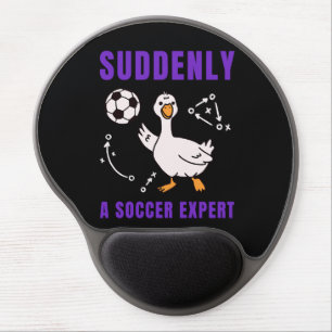 Suddenly a soccer expert gel mouse pad