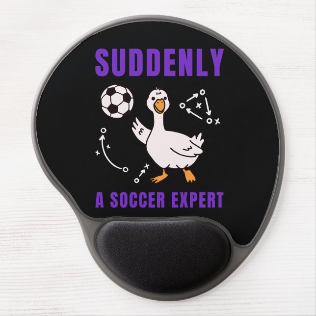 Suddenly a soccer expert gel mouse pad (Front)