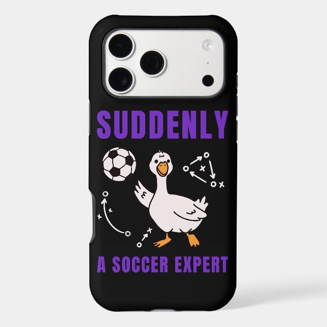 Suddenly a soccer expert iphone case (Back)