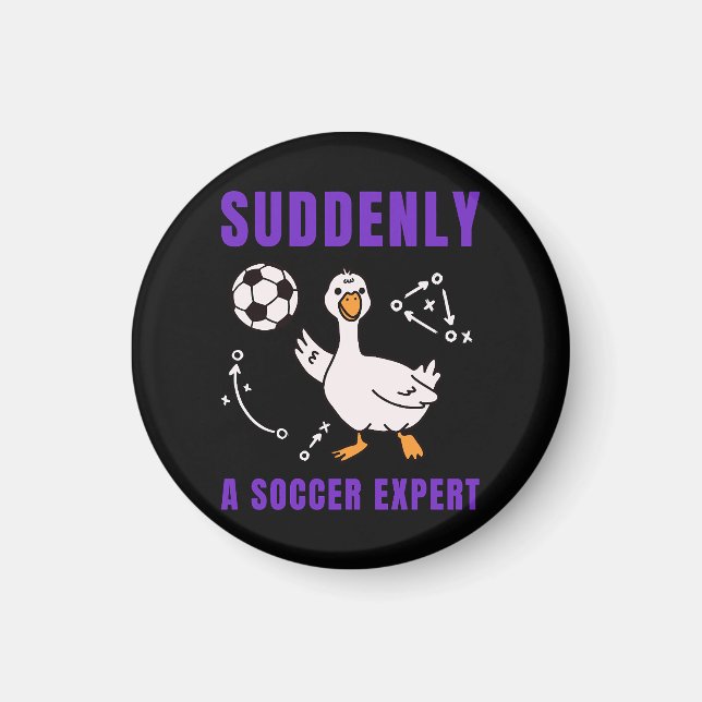 Suddenly a soccer expert magnet (Front)