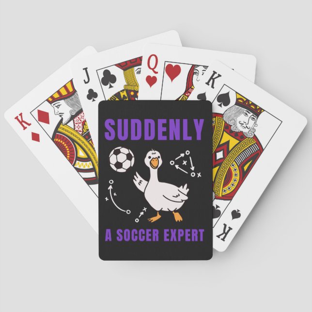 Suddenly a soccer expert poker cards (Back)