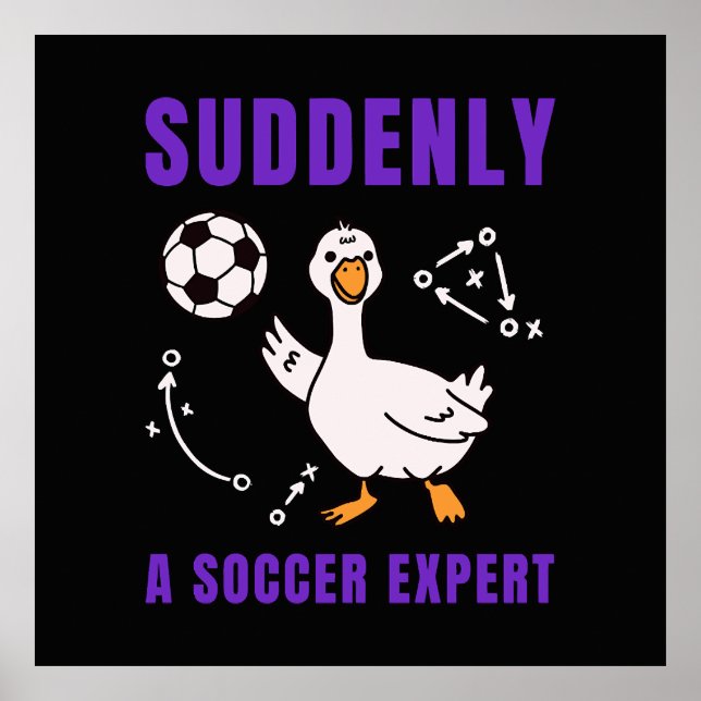 Suddenly a soccer expert poster (Front)