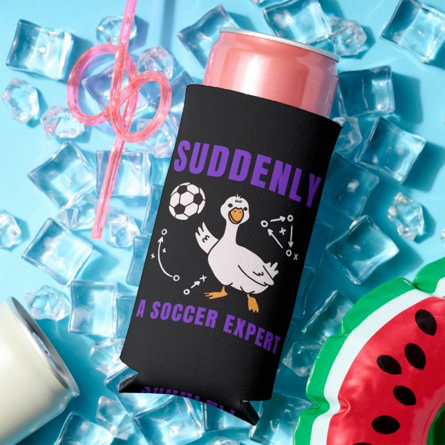 Suddenly a soccer expert seltzer can cooler (In Situ Summer)