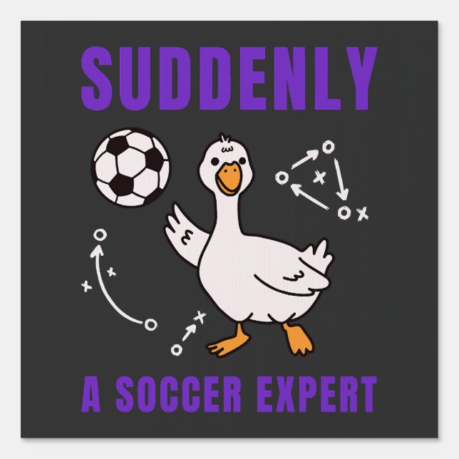 Suddenly a soccer expert sign (Front)