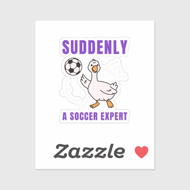 Suddenly a soccer expert sticker (Sheet)