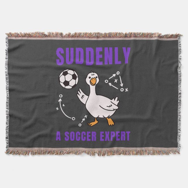 Suddenly a soccer expert throw blanket (Front)