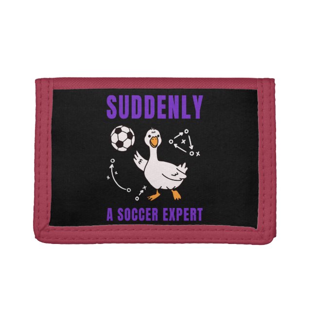 Suddenly a soccer expert trifold wallet (Front)