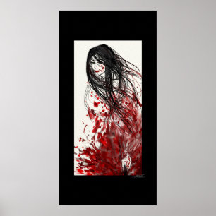 Suddenly: An Abstract Manga Poster (LARGE)