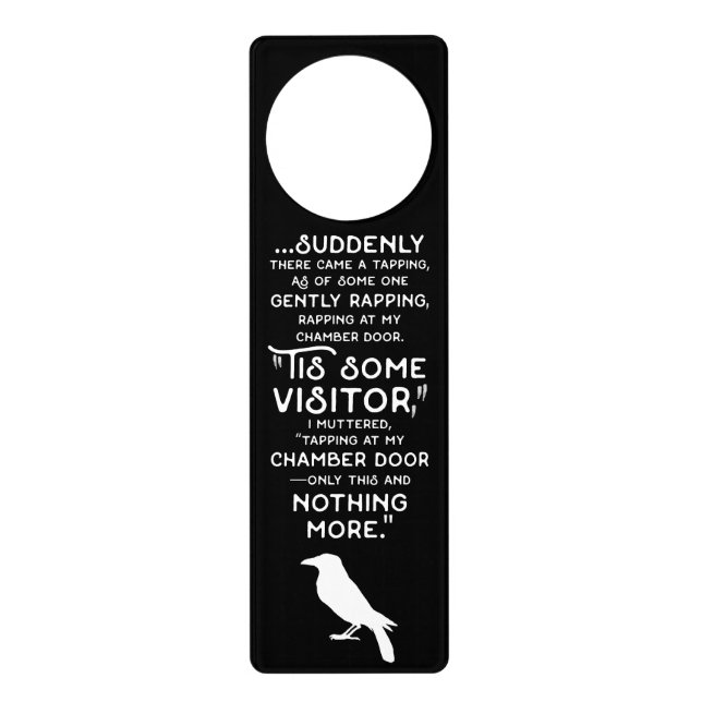 Suddenly there came a tapping - The Raven Door Hanger (Front)