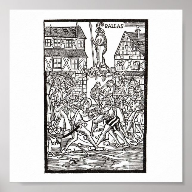 Sudeten riots in Erfurt, 1520 Poster (Front)